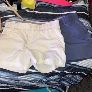 2 pairs of underarmour golf shorts